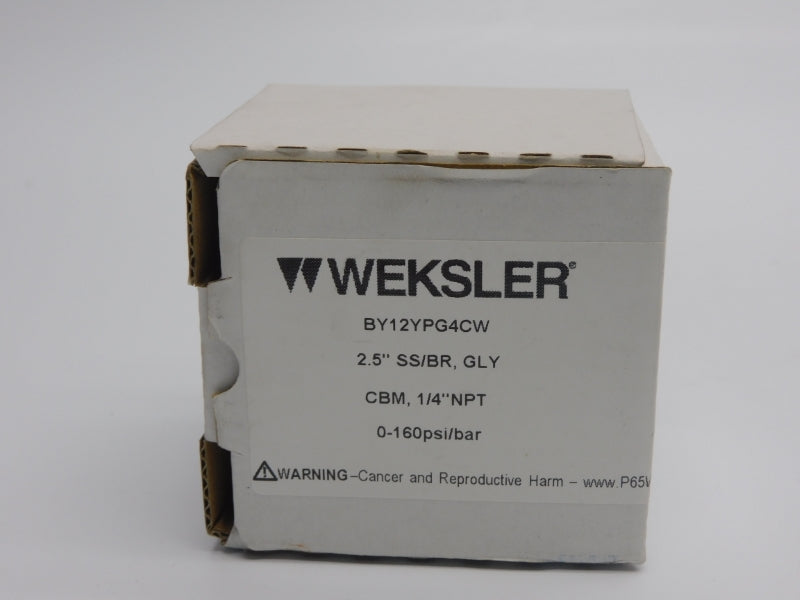 WEKSLER BY12YPG4CW 0-160PSI NSMP