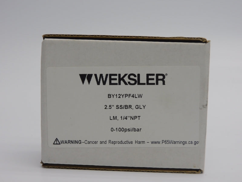 WEKSLER BY12YPF4LW 0-100PSI NSMP