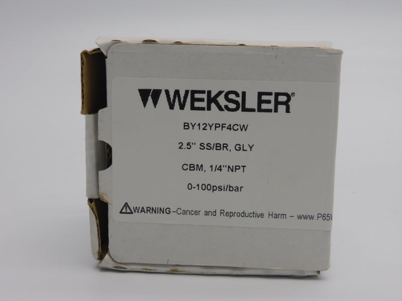 WEKSLER BY12YPF4CW 0-100PSI NSMP