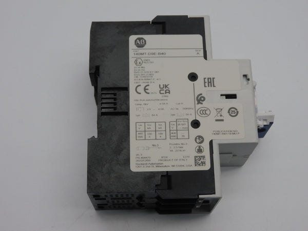 ALLEN BRADLEY 140MT-D9E-B40 SER. A 690V 2.5-4A (WH) NSMP