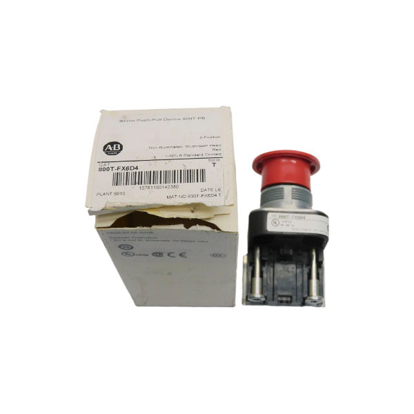 ALLEN BRADLEY 800T-FX6D4 SER. T (AS IS) (WH) NSMP