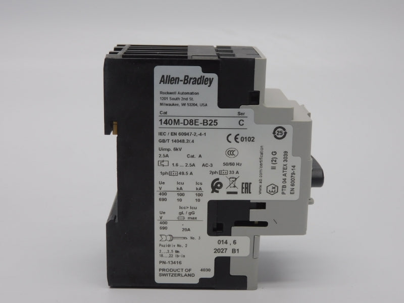 ALLEN BRADLEY 140M-D8E-B25 SER. C 690V 1.6-2.5A (WH) NSMP