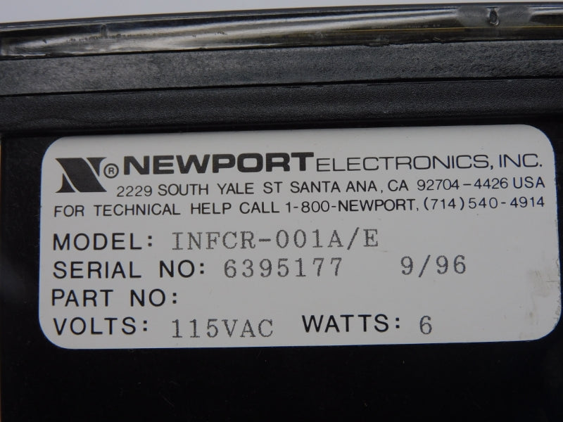 NEWPORT INFCR-001A/E 115VAC NSNP