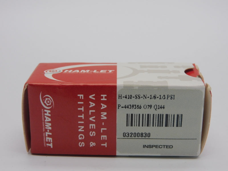 HAM-LET H-410-SS-N-1/8-1/3PSI 3000PSI NSMP