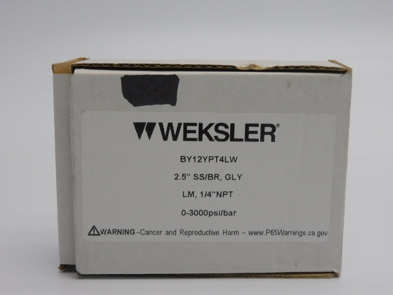 WEKSLER BY12YPT4LW 0-3000PSI NSMP