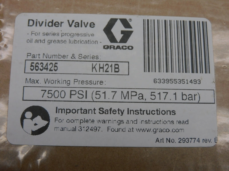 GRACO 563425 7500PSI (PKG OF 5) NSMP