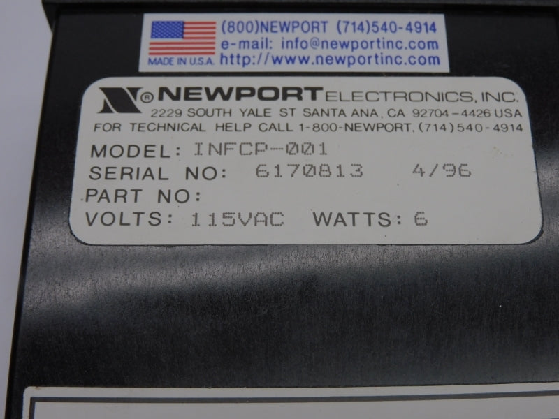 NEWPORT INFCP-001 115VAC (AS PICTURED) NSNP