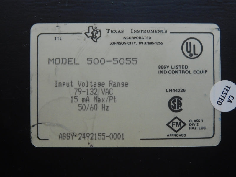 TEXAS INSTRUMENTS 500-5055 79-132VAC UNMP