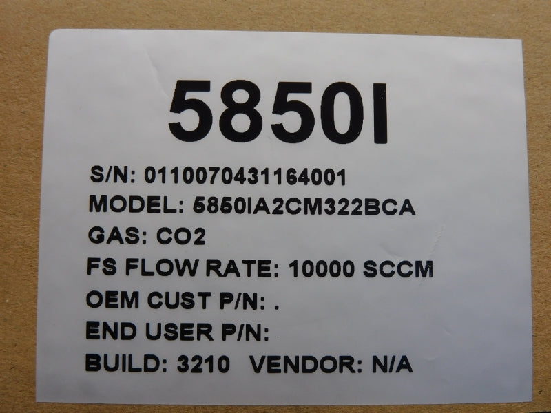 BROOKS INSTRUMENT 5850IA2CM322BCA 10000-SCCM NSMP