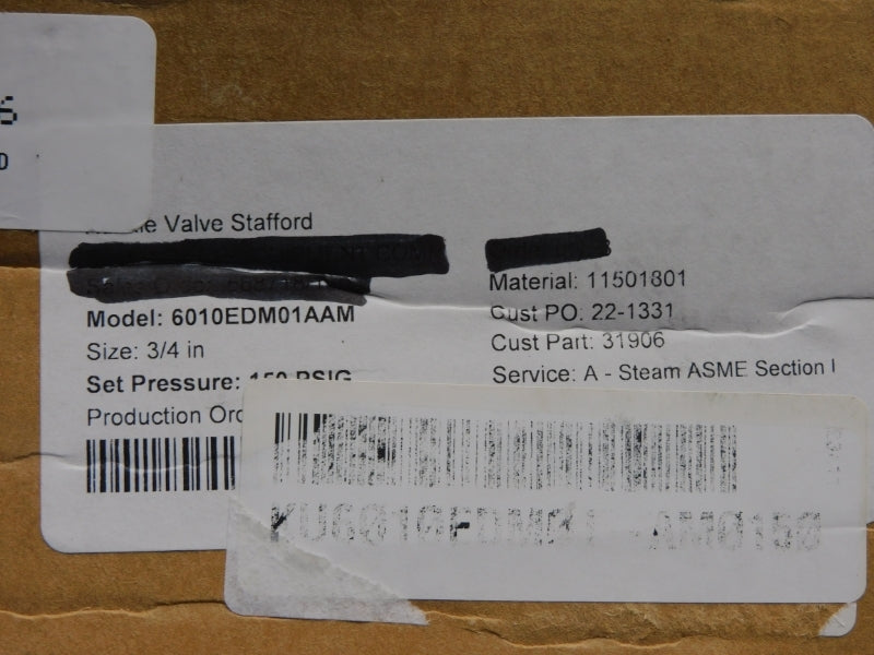 KUNKLE 6010EDM01AAM 150PSI 3/4" NSMP