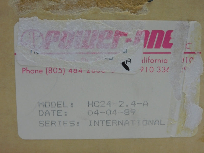 POWER ONE HC24-2.4-A 24VDC 2.4A NSMP