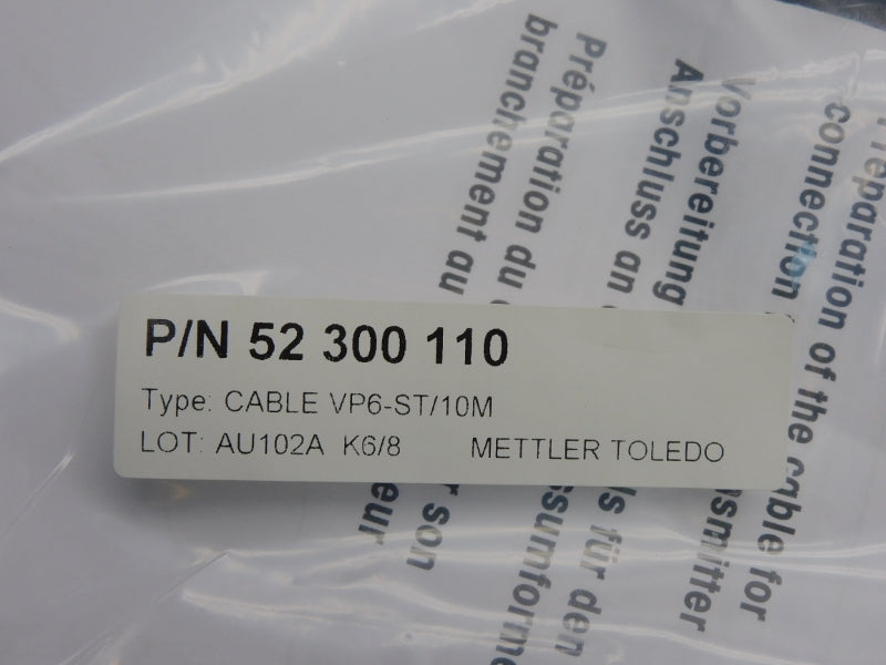 METTLER TOLEDO VP6-ST/10M 52300110 NSMP