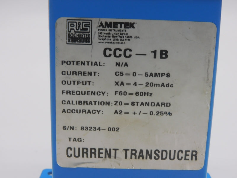 AMETEK CCC-1B 0-5A NSNP