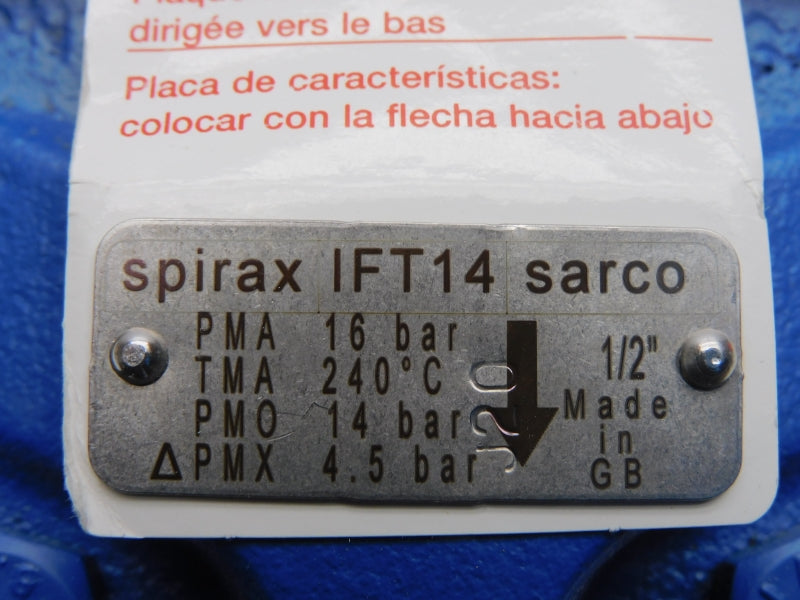 SPIRAX SARCO IFT14 6150093 1/2" NSMP