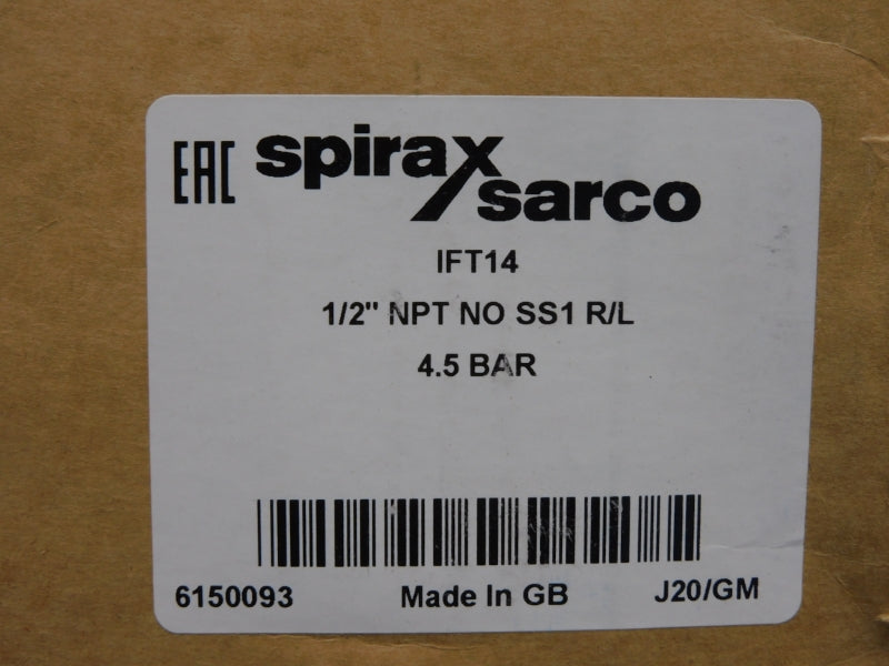 SPIRAX SARCO IFT14 6150093 1/2" NSMP