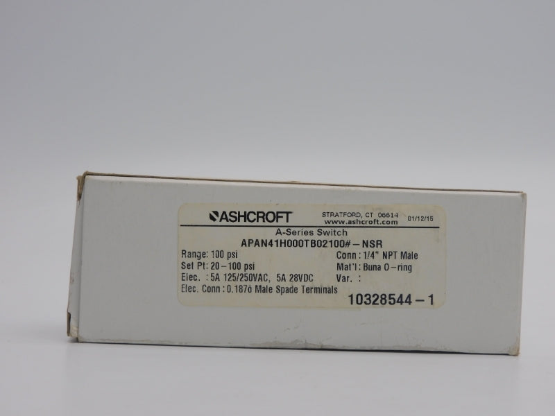 ASHCROFT APAN41H000TB02100#-NSR 250VAC 5A 20-100PSI NSMP