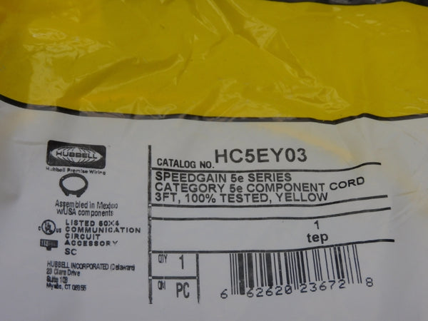 HUBBELL HC5EY03 NSMP