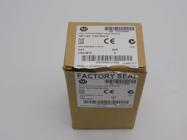 ALLEN BRADLEY 1794-IB16 SER. A 120V NSMP