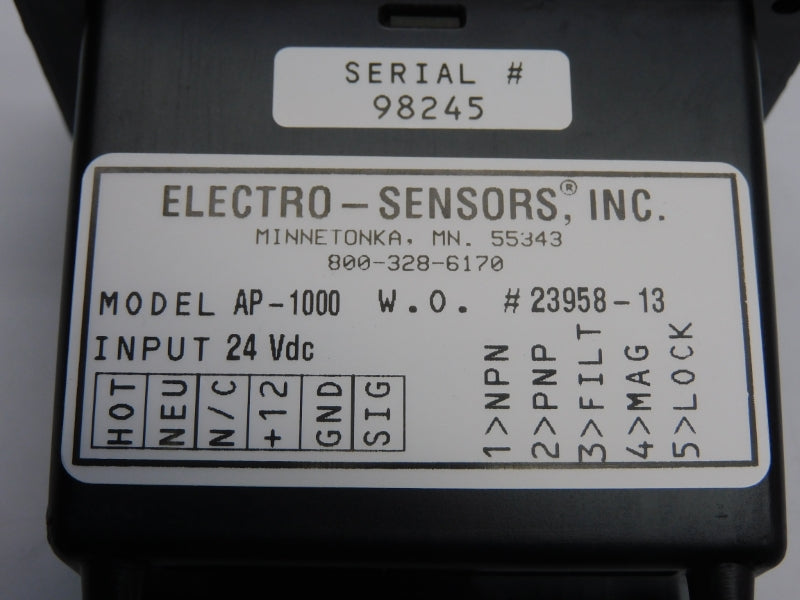 ELECTRO-SENSOR AP-1000 24VDC NSNP