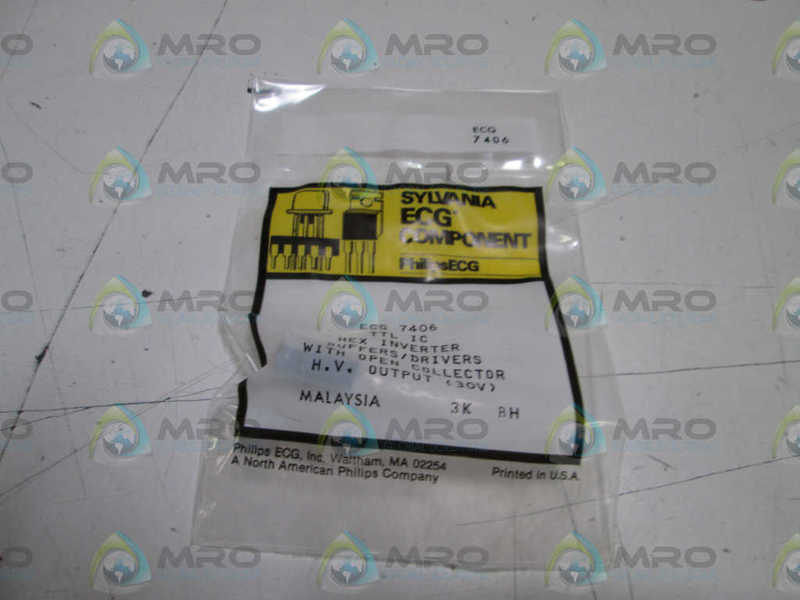LOT OF 12 ECG INVERTER 7406 NSMP