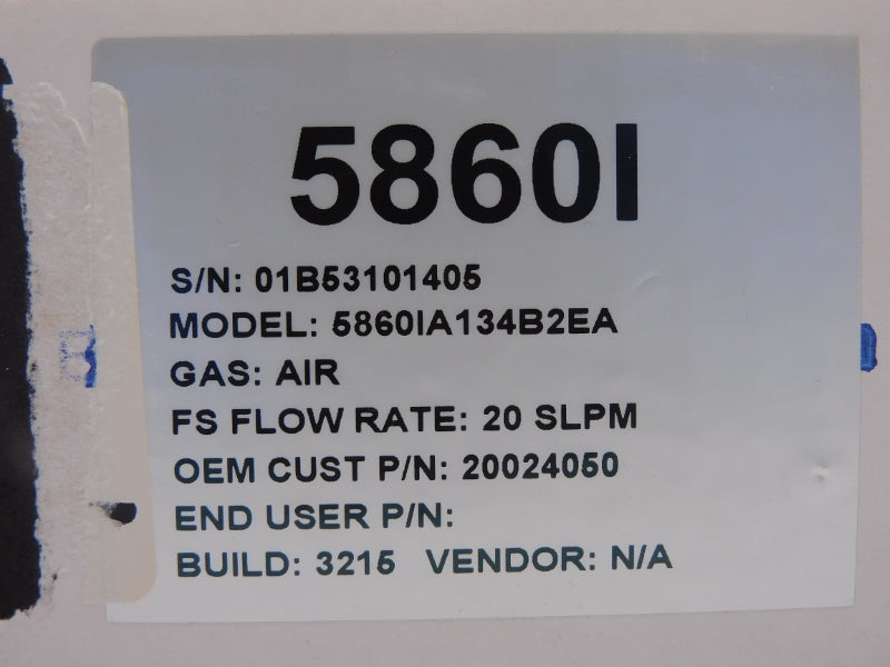 BROOKS INSTRUMENT 5860IA134B2EA 20/SLPM NSFS
