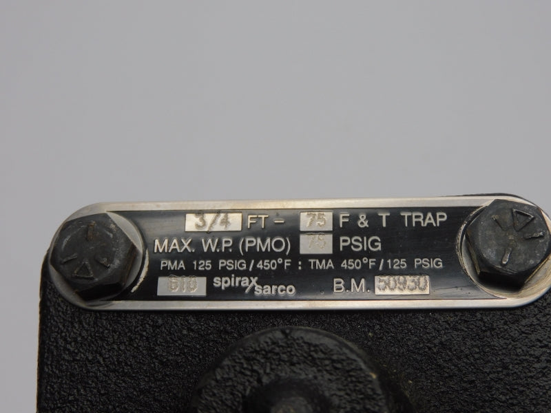 SPIRAX SARCO 50930 3/4FT-75 75PSI UNMP