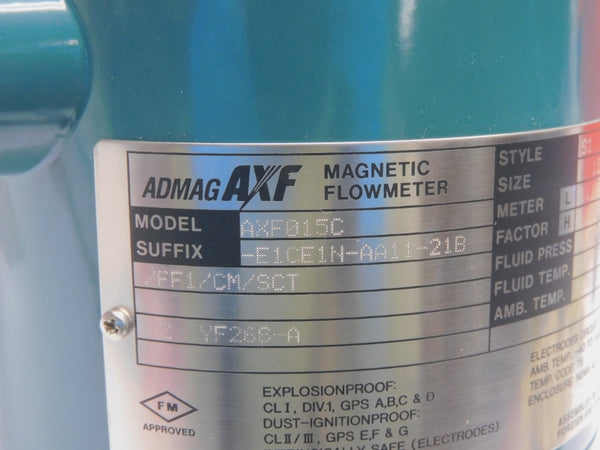 YOKOGAWA AXF015C-E1CE1N-AA11-21B/FF1/CM/SCT 100-240VAC 0.2A NSNP