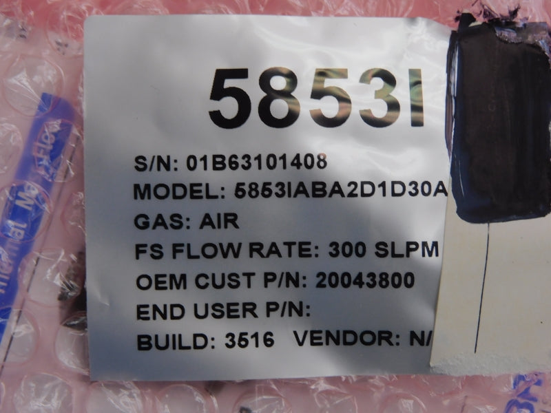 BROOKS INSTRUMENT 5853IABA2D1D30A 15-28VDC 2250PSI NSNP