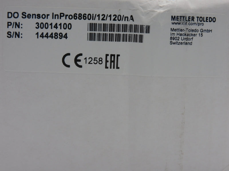 METTLER TOLEDO INPRO6860I/12/120/NA 30014100 NSMP