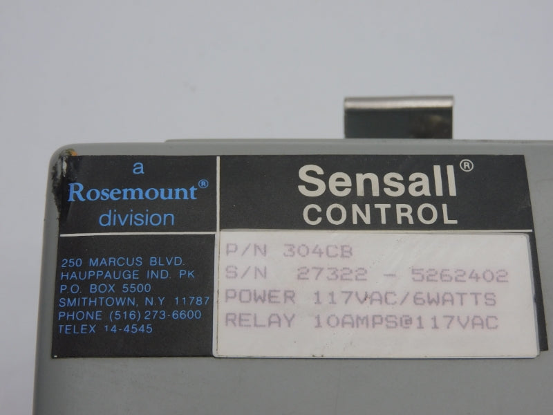 SENSALL CONTROL 304CB 117VAC 10A NSNP