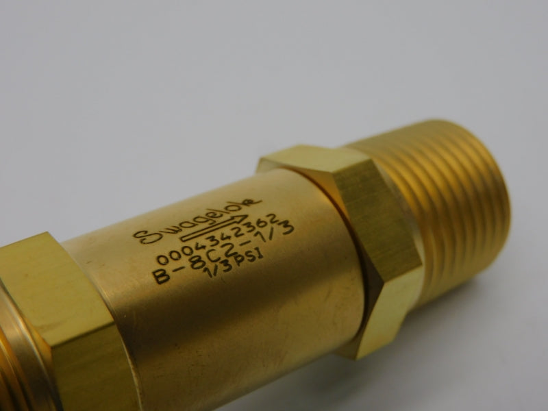 SWAGELOK B-8C2-1/3 1/3PSI NSMP