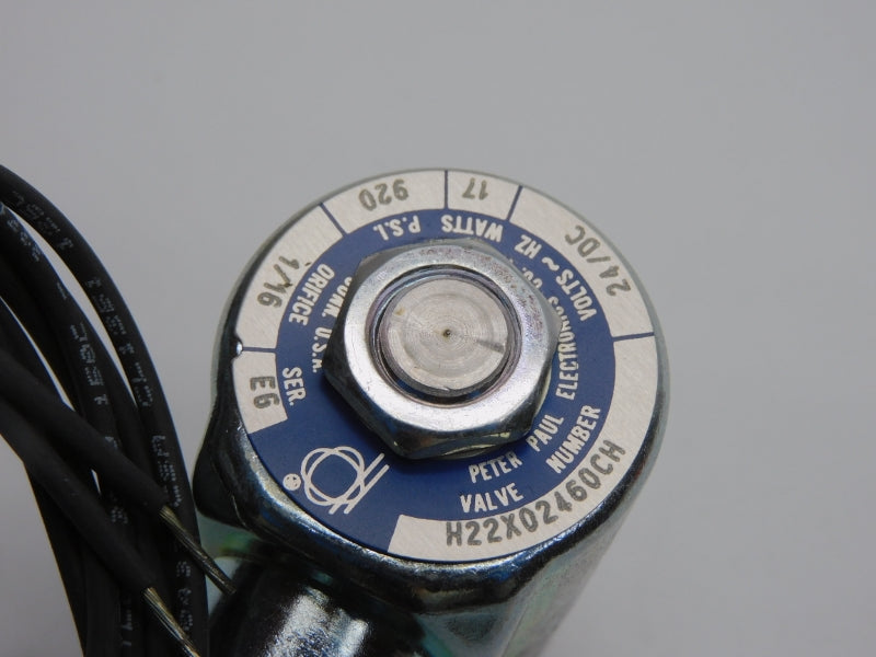 PETER PAUL ELECTRONICS H22X02460CH 24VDC 920PSI 1/16" NSNP