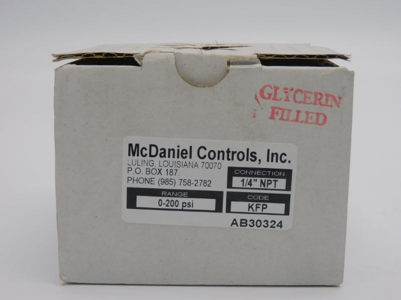 MCDANIEL CONTROLS AB30324 0-200PSI NSMP