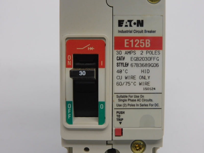 EATON EGB2030FFG SER. G 480VAC 30A NSMP