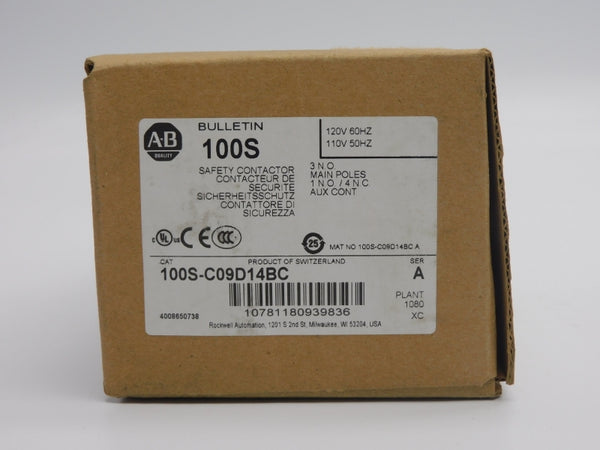 ALLEN BRADLEY 100S-C09D14BC SER. A 110/120V 32A (BR/WH) NSMP
