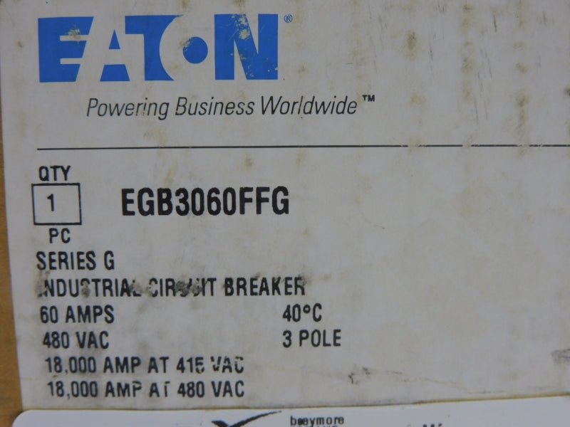 EATON EGB3060FFG SER. G 480VAC 60A NSMP