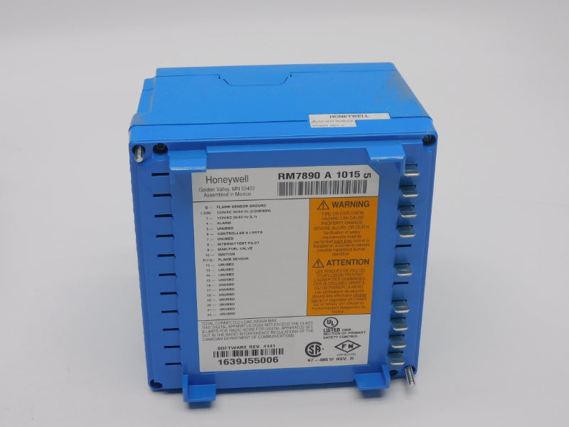 HONEYWELL RM7890A1015 SER. 5 REV. 4141 120VAC NSMP