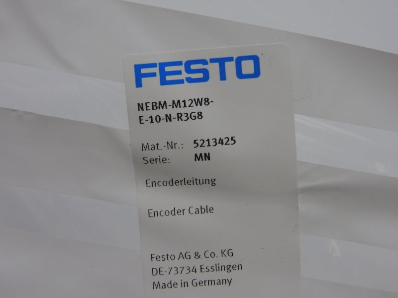 FESTO NEBM-M12W8-E-10-N-R3G8 5213425 24VDC NSMP