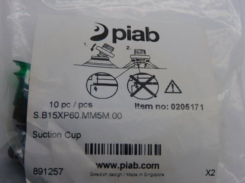 PIAB S.B15XP60.MM5M.00 0205171 (PKG OF 10) NSMP