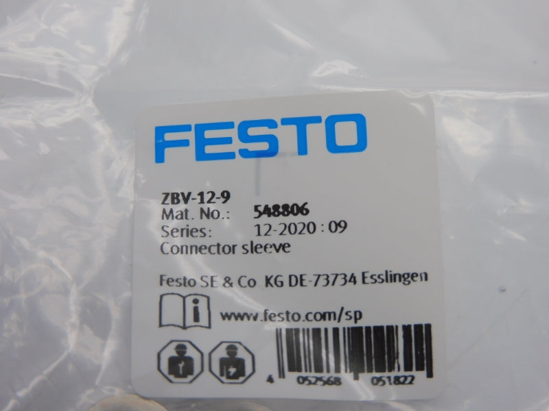 FESTO ZBV-12-9 548806 (PKG OF 10) NSMP