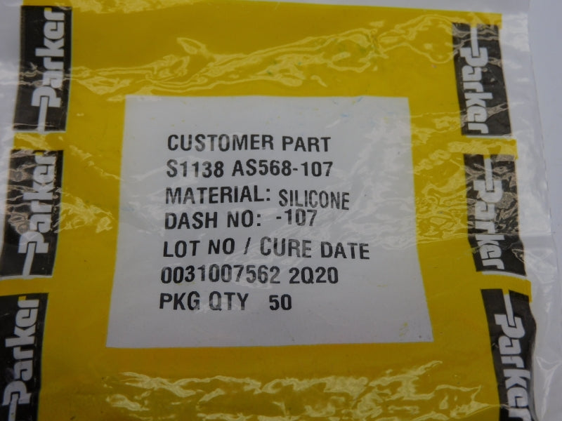 PARKER S1138 AS568-107 (PKG OF 50) NSMP