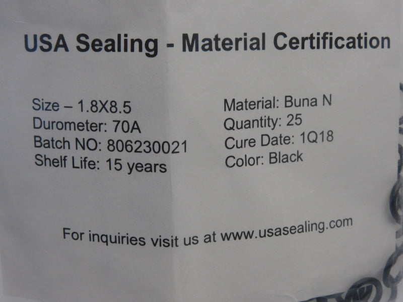 USA SEALING 1.8X8.5 (PKG OF 25) NSMP