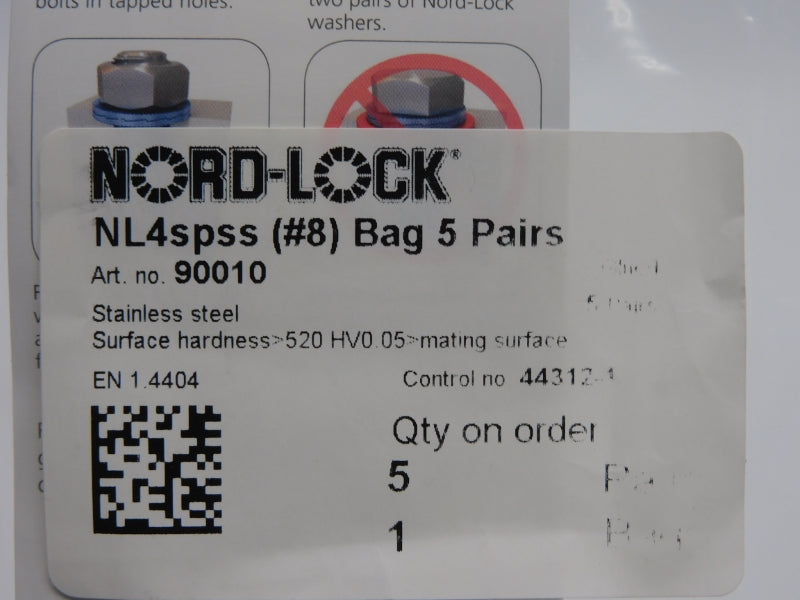 NORD-LOCK NL4SPSS 90010 (PKG OF 5) NSMP