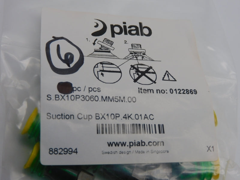 PIAB S.BX10P3060.MM5M.00 0122869 (PKG OF 6) NSMP