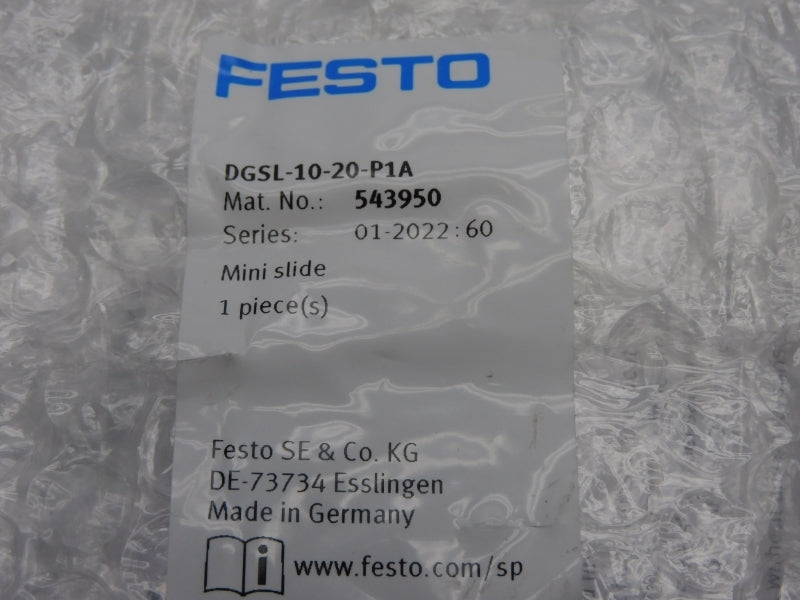 FESTO DGSL-10-20-P1A 543950 NSMP