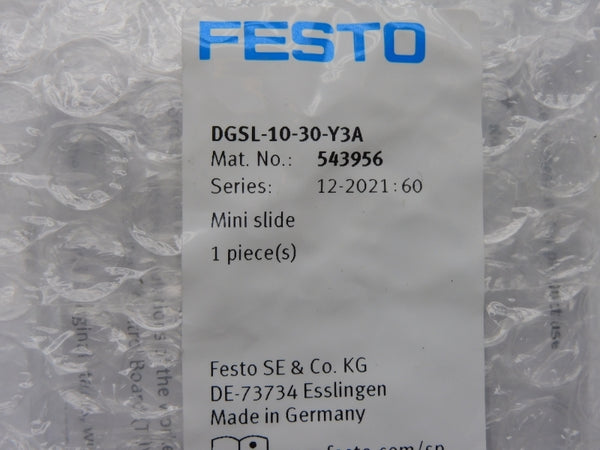 FESTO DGSL-10-30-Y3A 543956 NSMP