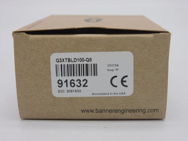 BANNER ENGINEERING Q3XTBLD100-Q8 91632 10-30VDC NSMP