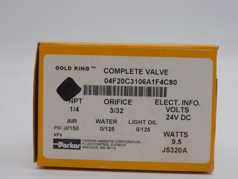 PARKER 04F20C3106A1F4C80 24VDC 150PSI 1/4" NSMP