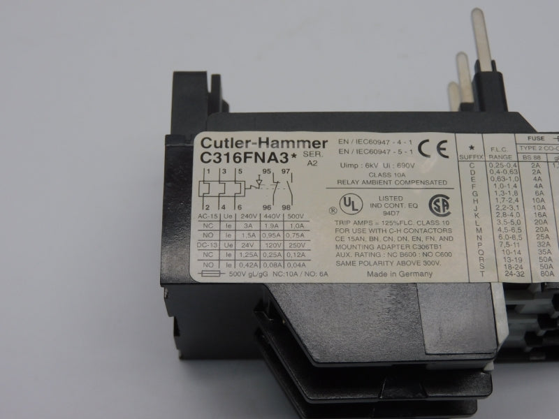 CUTLER-HAMMER C316FNA3H SER. A2 690V 1.7-2.4A NSNP