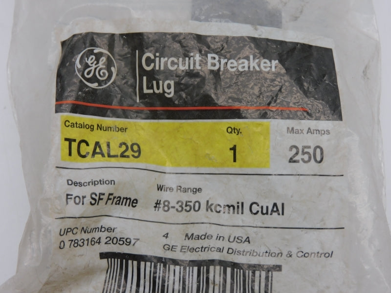 GENERAL ELECTRIC TCAL29 250A NSMP